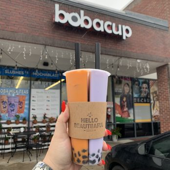 Teastori - Split - Thai Tea & Taro Milk with Boba. - Bubble Tea Near Me - Tampa, Florida