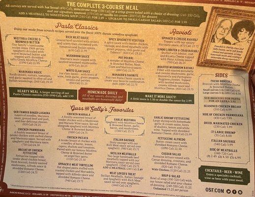 Menu photo 3 The Old Spaghetti Factory San Diego, CA Menu photo 3 The Old Spaghetti Factory San Diego, CA