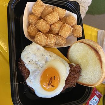 Gudetama Cafe - Gude katsu, egg and cheese - Cafes Near Me - Buena Park, California