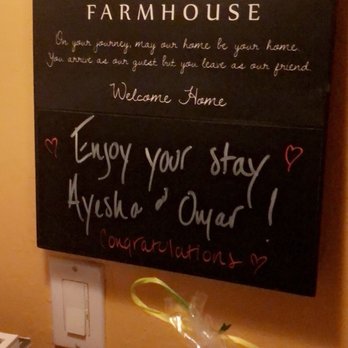 Farmhouse Inn - Welcome greeting in our room - Hotels Near Me - Forestville, California