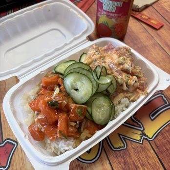 Ry's Poke Shack - Shoyu Salmon and Spicy Tobiko Ahi - Hawaiian Near Me - Pasadena, California Ry's Poke Shack - Shoyu Salmon and Spicy Tobiko Ahi - Hawaiian Near Me - Pasadena, California