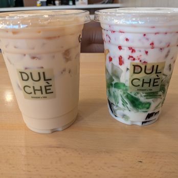 Dulche - Gyukuro green milk tea and a Che Thai - Desserts Near Me - Garden Grove, California Dulche - Gyukuro green milk tea and a Che Thai - Desserts Near Me - Garden Grove, California