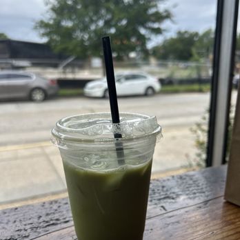 Indah Coffee - Matcha latte with almond milk and lavender syrup - Coffee Roasteries Near Me - Columbia, South Carolina Indah Coffee - Matcha latte with almond milk and lavender syrup - Coffee Roasteries Near Me - Columbia, South Carolina