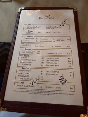 Menu photo 1 Da Andrea - Chelsea New York, NY Menu photo 1 Da Andrea - Chelsea New York, NY