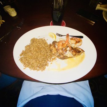Pappadeaux Seafood Kitchen - Texas Redfish Ponchartrain w. Dirty Rice - Seafood Near Me - Arlington, Texas