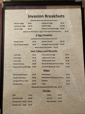 Menu photo 1 Invasion Bar and Restaurant Kaycee, WY