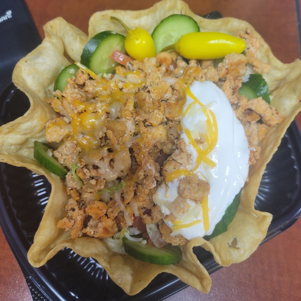 The Broadway Burger - Chicken tostada salad - Burgers Near Me - Glendale, California