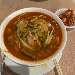 Seafood noodle soup.  Very good