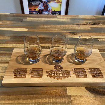 Nashville Barrel - The entire tasting flight. - Distilleries Near Me - Nashville, Tennessee