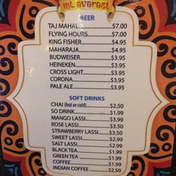 Mt Everest Cuisine - Now serving beer and wine too!