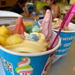 Dole whip, blood orange, cherry, tiramisu, cookies & cream, & mudslide