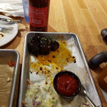 Smoak BBQ - Pork belly burnt ends with cole slaw... sorry ate a little - Barbeque Near Me - Rochester, Minnesota Smoak BBQ - Pork belly burnt ends with cole slaw... sorry ate a little - Barbeque Near Me - Rochester, Minnesota