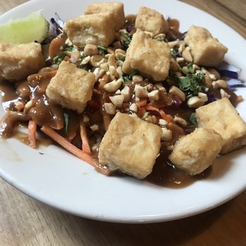 Everybody’s Brewing - The Asian-fusion style happy hour rice bowl with tofu. - Breweries Near Me - Battle Ground, Washington