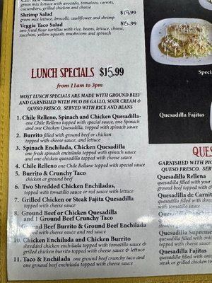 Menu photo 3 El Charro Loco Moab, UT