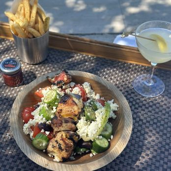 The Tampa EDITION - Greek salad with chicken Fries Lemon drop martini - Hotels Near Me - Tampa, Florida The Tampa EDITION - Greek salad with chicken Fries Lemon drop martini - Hotels Near Me - Tampa, Florida