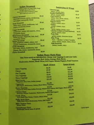 Menu photo 2 Tigers Pizza and Subs Central, SC Menu photo 2 Tigers Pizza and Subs Central, SC