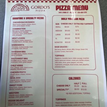 Gordo's Pizza - Menu - Salad Near Me - Delta, Utah Gordo's Pizza - Menu - Salad Near Me - Delta, Utah