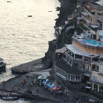 Covo dei Saraceni - View of hotel from up the hill - Hotels Near Me - Positano, SA Covo dei Saraceni - View of hotel from up the hill - Hotels Near Me - Positano, SA