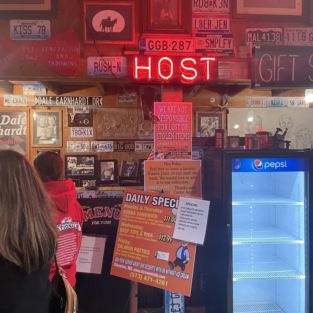 Lamberts Cafe - Wait here to be seated - American Near Me - Sikeston, Missouri Lamberts Cafe - Wait here to be seated - American Near Me - Sikeston, Missouri