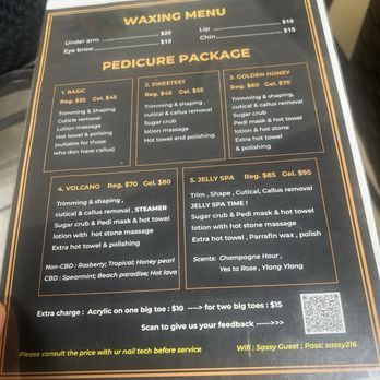 Golden Honey Nails - Menu - Nail Salons Near Me - Cleveland, Ohio