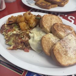 Grace's Restaurant - My California omelette with French toast in the background