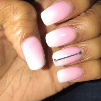 DC Nail Spa - Ombré pink and white dipping full set - Nail Salons Near Me - Washington, DC, District of Columbia DC Nail Spa - Ombré pink and white dipping full set - Nail Salons Near Me - Washington, DC, District of Columbia