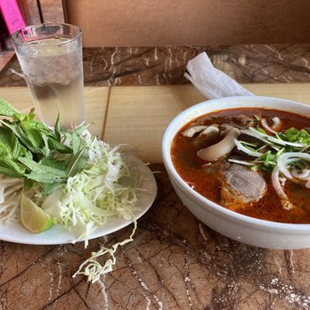 Co Do 2 - a bowl of soup and a plate of salad - Vietnamese Near Me - Sacramento, California