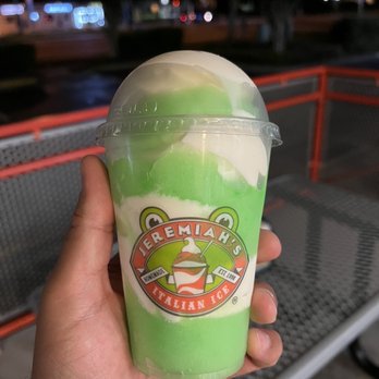 Jeremiah's Italian Ice - Sour Green Apple with Vanilla. It was delicious. - Ice Cream & Frozen Yogurt Near Me - Orlando, Florida Jeremiah's Italian Ice - Sour Green Apple with Vanilla. It was delicious. - Ice Cream & Frozen Yogurt Near Me - Orlando, Florida