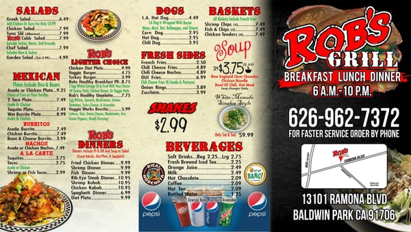Menu photo 8 Rob's Grill Baldwin Park, CA Menu photo 8 Rob's Grill Baldwin Park, CA