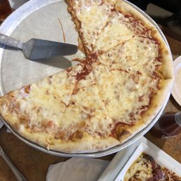 Pizza with normal cheese.