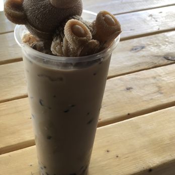 Leafy - Leafy milk tea with teddy bear topper - Asian Fusion Near Me - Pembroke Pines, Florida Leafy - Leafy milk tea with teddy bear topper - Asian Fusion Near Me - Pembroke Pines, Florida