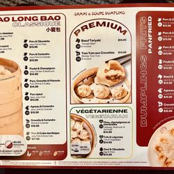 Sammi & Soupe Dumpling - 6/3/25 - menu
