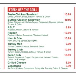Diekmann's Bay Store - Menu