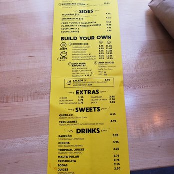 Bienmesabe - Side 2 of the menu. - Venezuelan Near Me - Chicago, Illinois Bienmesabe - Side 2 of the menu. - Venezuelan Near Me - Chicago, Illinois