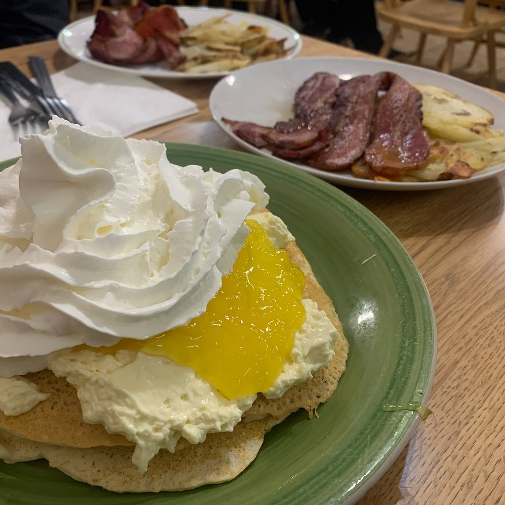 Quality Shoppe - Delicious lemon cheesecake pancakes - New American Near Me - Kutztown, Pennsylvania Quality Shoppe - Delicious lemon cheesecake pancakes - New American Near Me - Kutztown, Pennsylvania