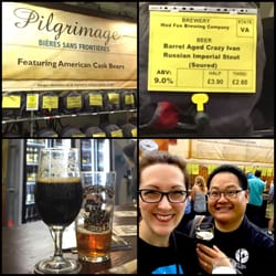 Great British Beer Festival - But then there was the American tent with the big palate bruising beers...fun to see what made it across the pond.