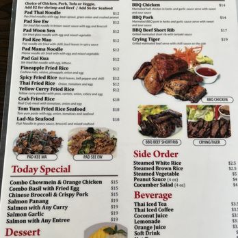Lucky's Thai Pantry - Menu 01/02/2024 - Thai Near Me - Orange, California