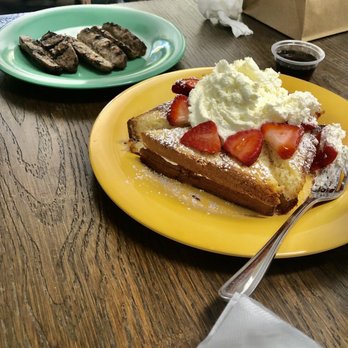 Wild Oak Cafe - The French Toast and a side of sausage - Cafes Near Me - Glendale, California Wild Oak Cafe - The French Toast and a side of sausage - Cafes Near Me - Glendale, California
