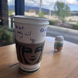 Flat white w/soy milk Flat white w/soy milk