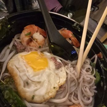 575 Bistro - Filet and shrimp pho take out...oh yea! - Seafood Near Me - Kennesaw, Georgia