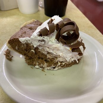 Paula's Cafe - Homemade, YES HOMEMADE  chocolate pie! - Burgers Near Me - Craig, Missouri