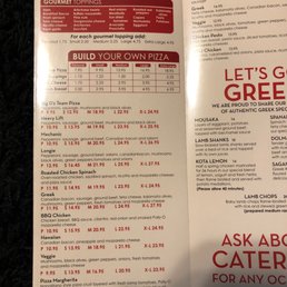 the menu
