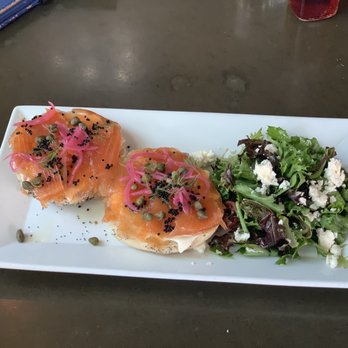 A'Bouzy - Bagel + Lox - Champagne Bars Near Me - Houston, Texas