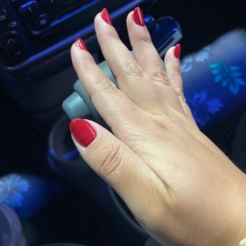 Annie's Nails - My chubby fingers that look longer cus Cindy did a great job shaping them. Lmao :) - Nail Salons Near Me - Benicia, California