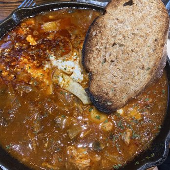 Berkeley Social Club - Eggs in Purgatory with Toast - Breakfast & Brunch Near Me - Berkeley, California