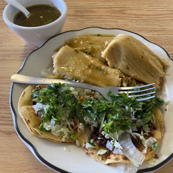 The Lady Tamales - Two tacos and two tamales and fresh salsa. $4! - Mexican Near Me - Carson City, Nevada The Lady Tamales - Two tacos and two tamales and fresh salsa. $4! - Mexican Near Me - Carson City, Nevada