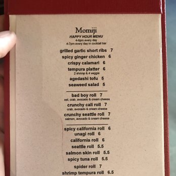 Momiji - HH Menu - Japanese Near Me - Seattle, Washington Momiji - HH Menu - Japanese Near Me - Seattle, Washington