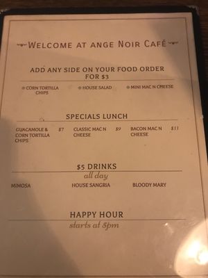 Menu photo 2 Ange Noir Cafe Brooklyn, NY
