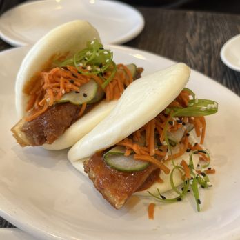 Crescent Bistro - Pork belly bun - New American Near Me - Pleasant Hill, California Crescent Bistro - Pork belly bun - New American Near Me - Pleasant Hill, California
