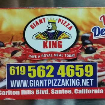 Giant Pizza King - Call ahead - Pizza Near Me - Santee, California Giant Pizza King - Call ahead - Pizza Near Me - Santee, California